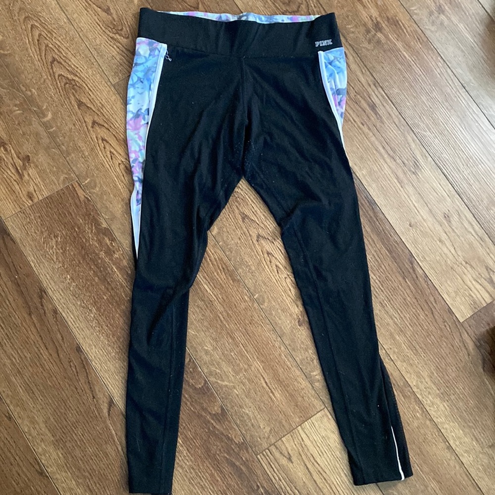 Pink Ultimate leggings with mesh panels